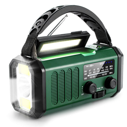 📻🛡️ Noodradio met Powerbank – 10.000mAh Solar & Handcrank