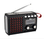 📻 Solar Radio met Bluetooth & Zaklamp – AM/FM + MP3 Player