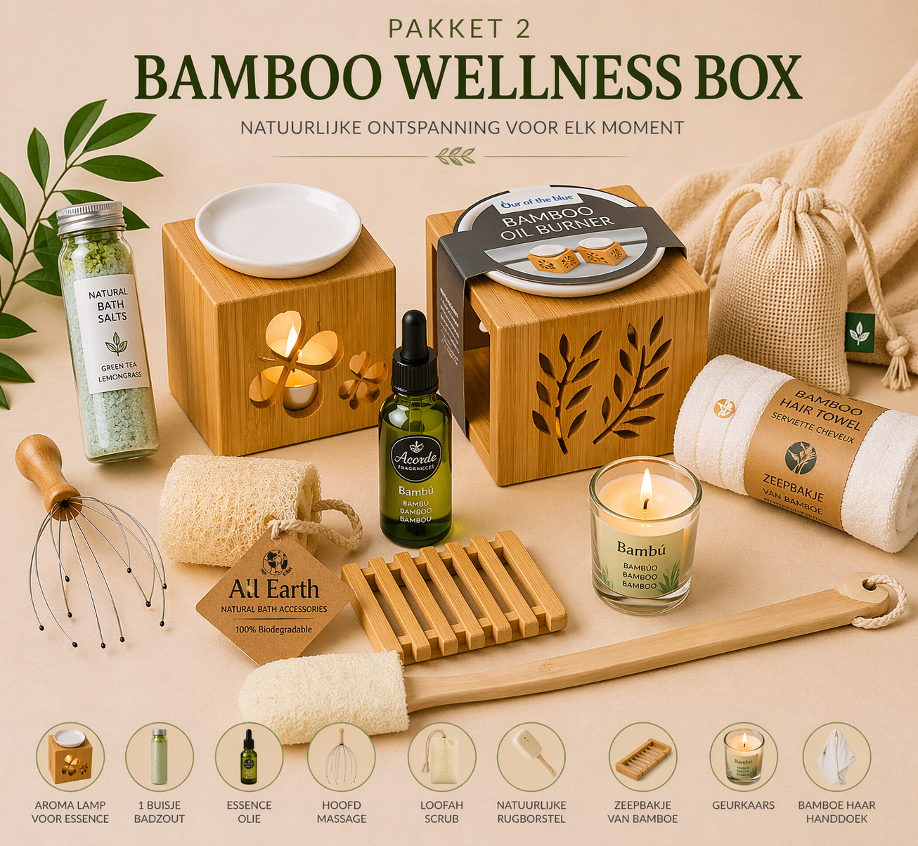 🌿 Luxe Bamboo Wellness Box – Jouw Eigen Spa Moment Thuis