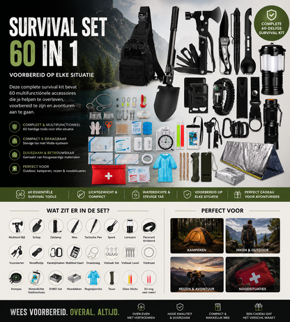 🛠️ Multitool Survival Set – Compact & Krachtig